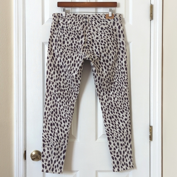 Denim & Supply Ralph Lauren Cheetah Print Mid Rise Ankle Cropped Skinny Jeans 31 - Picture 4 of 16